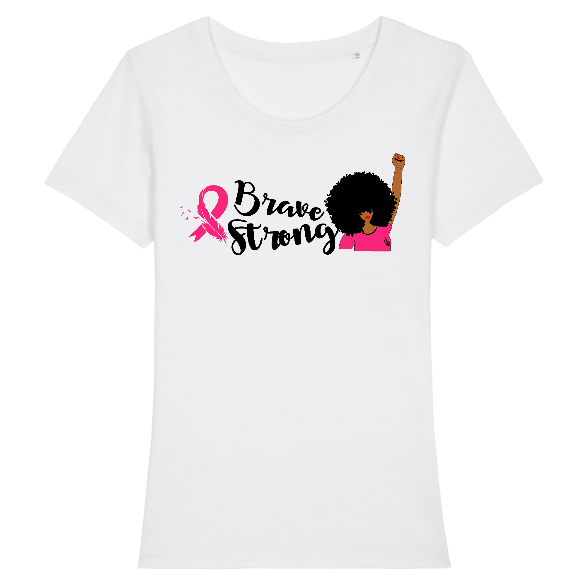 T-Shirt Ruban Rose Brave & Strog